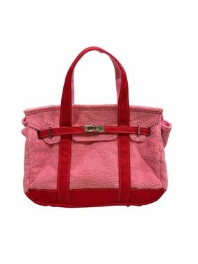 Sunwin "Small" Madaket Terrycloth Tote with Red Trim and Top Handles
